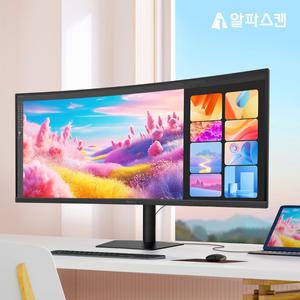 알파스캔 3824Q WQHD+ IPS 블랙 USB-C PD15 HDR 무결점 컴퓨터 PC 모니터