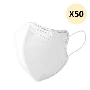숨편한하루 새부리 덴탈 마스크 중형 화이트 5매 X10