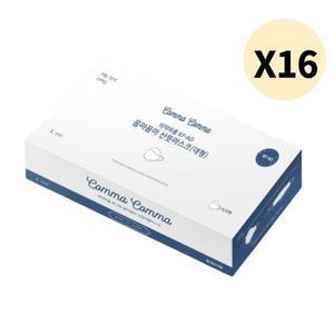 꼼마꼼마 산뜻 KF-AD 마스크 대형 흰색 비말 25매 X16