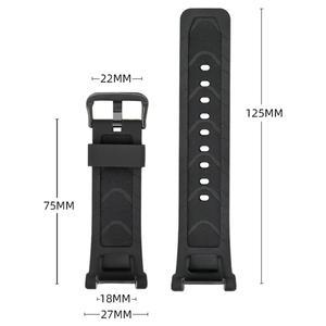 PRG-240 PRG-40 PAG-40 블랙 송진 고무 특수 인터페이스 스트랩 TPU 시계 밴드 액세서리 나사 도구 포함