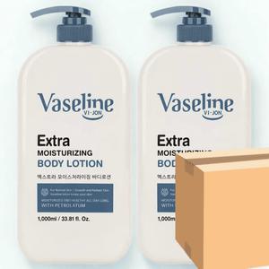 바이존 바세린 엑스트라 모이스처라이징 대용량 고보습 바디로션 1000ml 2개