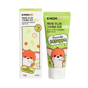 케이맘 아동용 구취케어 1450ppm 고불소 치약 사과향, 60g, 2개