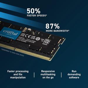 노트북 DDR5 5600MHz 1.1V 4800MHz 24GB 48GB 16GB RAM 메모리용 32GB SODIMM Crucial