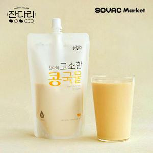 [잔다리마을] 국산콩 100% 통째로 갈아 넣은 고소한 콩국수용 콩물 340g 5팩