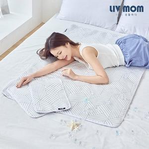리브맘 듀라론 아이스쿨링 쿨젤부스터 냉감패드 더블+베개 2개