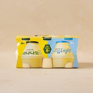 [빙그레] 바나나맛 우유 Value 6팩(240ml*6개) 1440ml