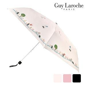 기라로쉬 고양이 일러스트 암막 3단 슬림 우양산 (블랙,핑크, 아이보리) LUGLU60186