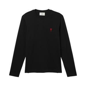 25SS 아미 스몰 하트 롱슬리브 긴팔 티셔츠 블랙 BFUTS235 724 001