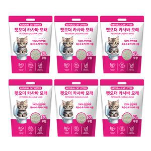 펫오더 고구마 카사바 고양이 모래 7리터 6개