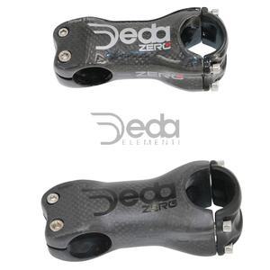 전체 3k 탄소 DEDA Zero 광택 흰색 매트 블랙 도로 MTB 자전거 스템 17도 핸들 부품