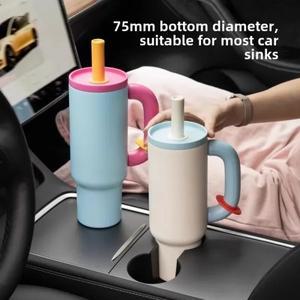 Chakolab 대용량 컵 짚 스테인레스 스틸 진공 실리콘 패드 1050ml Pp  커피 남자를위한 아이스 킹