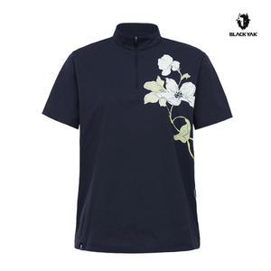 [롯데백화점]블랙야크 25SS 여성용 여름 기능성반팔티 여성플라워그래픽집업반팔티 1BYZTMU512 (BON)