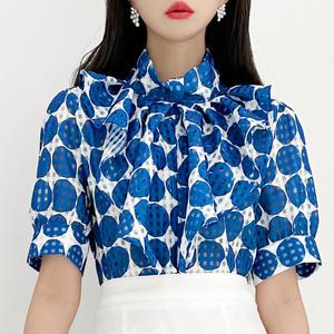 금찌 포렌 도트 블라우스 ST7416B
