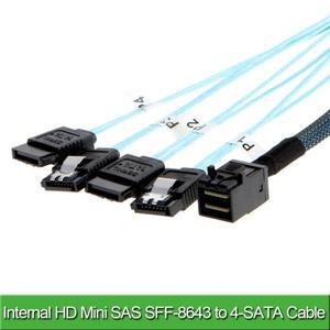 SFF-8643 - SATA, 미니 SAS 케이블 브레이크아웃 SFF 8643 HD 4X