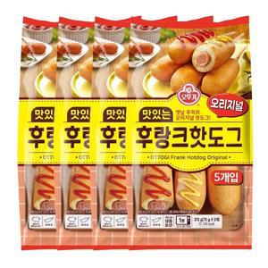 오뚜기 맛있는 후랑크핫도그 오리지널 75g x 20개, 간식용 냉동 핫도그