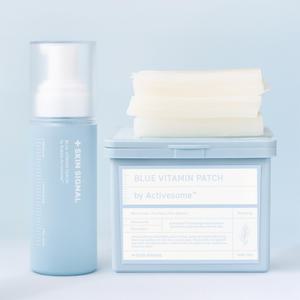 [모공케어세트]스킨시그널 블루 비타민 버블 세럼 70ml + 블루 비타민 패치 80매