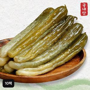 국내산 아삭한 오이지 10팩/총 3kg(20~30개)