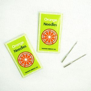 [오렌지미싱]가정용 재봉틀바늘 미싱바늘 니트용