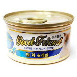 굿프랜드 참치 게살 24개입/고양이캔