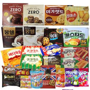 [인기간식 골라담기] 스낵 과자 사탕 캔디 초콜렛 엠앤엠즈 밀크 피넛 초코파이 카스타드 몽쉘 마가렛트 칙촉 사무실 탕비실 하리보 젤리 제로 초콜릿 칩