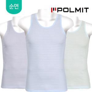 땀흡수 좋은 순면 자가드 남성 민소매 런닝세트/~110
