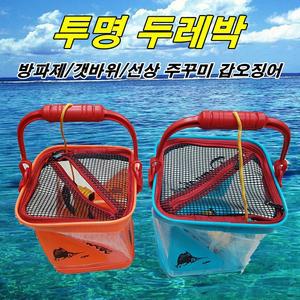 투명 두레박 방파제 갯바위 선상주꾸미 갑오징어
