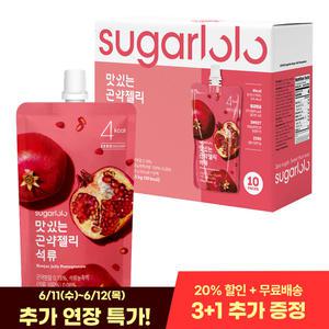 [인테이크] 슈가로로 무설탕 맛있는 곤약젤리 석류 150g*10팩