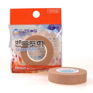 밴드골드 갈색 종이반창고 소 1.25cm 1개/부직포반창고
