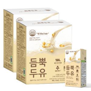 NON-GMO 무첨가 듬뿍두유 190ml x 32팩 무가당 임산부