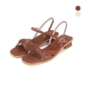 [BABARA]세븐플로어 스티치포인트 스트랩 샌들 2.5cm_SFD356