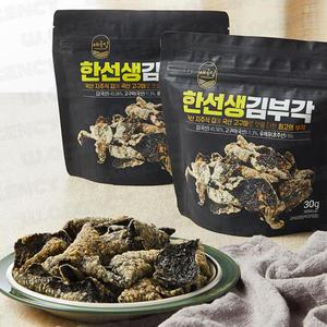 한선생 김부각 (30g) × 3봉지 유기인증 지주식 김