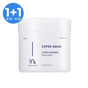 [1+1][미샤] 수퍼아쿠아 울트라 히알론 토너 패드 180g