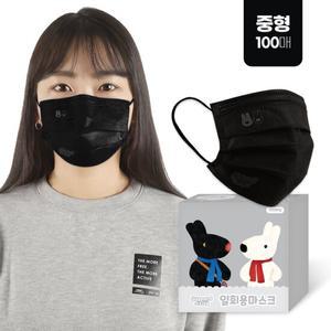 [PWX]가스파드 블랙마스크Q 중형(100매)