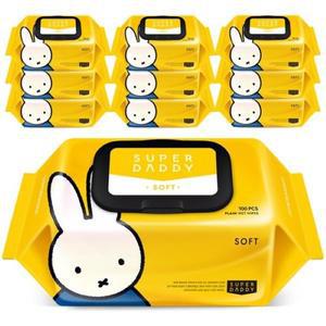 슈퍼대디 저자극 아기물티슈 소프트 캡형100매x10매