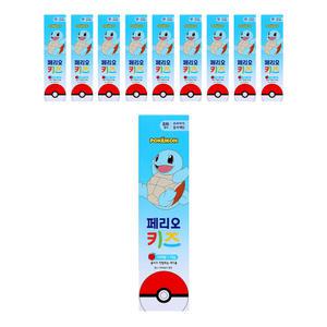 페리오 키즈 3단계 치약 꼬부기, 75g, 10개
