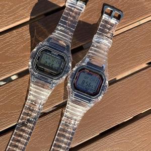 TPU 시계 밴드 케이스 카시오 GShock DW5600 GW5610 G5600 교체 투명 밴드 팔찌 스트랩 액세서리