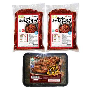 봄내 춘천닭갈비,1kg, 2개 + 돼지갈비,1kg, 1개