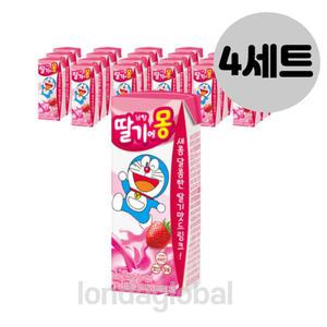 남양유업 딸기에몽 딸기 우유 180ml 24개 4세트