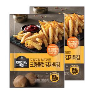 동원 퀴진 크링클컷 감자튀김 650g, 2개