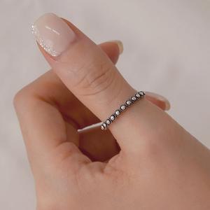 92.5 SILVER 실버 도트 반지 링