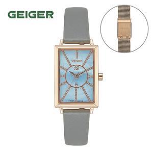 (GEIGER) 여성 큐빅라인 워치 세트 GE8036RGGY