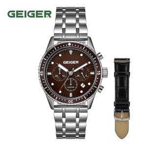 (GEIGER) 남성 다이아몬드 멀티펑션 워치 GE8047BRS