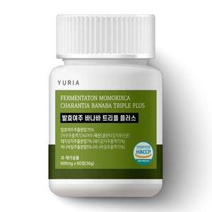 [기타]유리아 국산 발효 여주 바나바 트리플 플러스 1박스 600mg x 60정 2개월분
