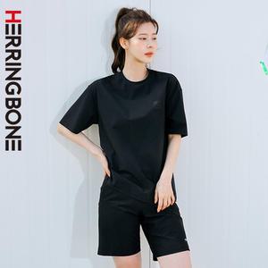 여성 래쉬가드세트 루즈핏 반팔 멀티 워터 스포츠웨어 스윔팬츠 반바지 RG346 AF309