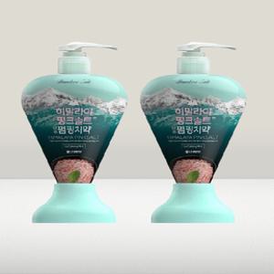 히말라야 핑크솔트 펌핑치약 아이스 285g 2개