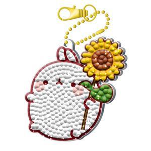 토이앤퍼즐 보석십자수 키링 해바라기 몰랑 6X7 /DIY비즈