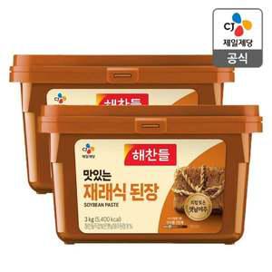 [CJ제일제당][본사배송] 해찬들 맛있는 재래식된장 3kg X 2개