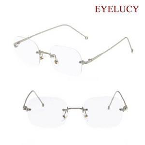 [eyeLucy]블루라이트차단 안경테 뿔테 경량 무테 안경 4631-BL