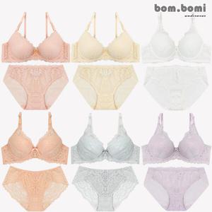 [봄보미] 꽃다발 레이스 ABC컵 볼륨 브라팬티 12종세트