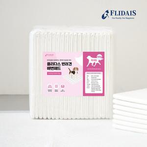 [플리다스] 강아지 배변패드 프리미엄 특대형 100g(20매x4개)